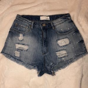 GARAGE Size 0 Denim Festival Shorts